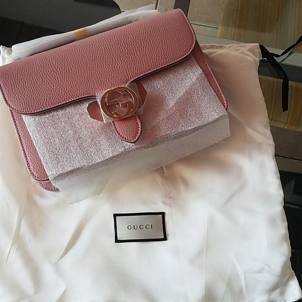 GUCCI Dollar Interlocking Shoulder Bag NWOT - Picture 4 of 6